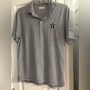Vanderbilt logo- Columbia Monochrome Striped Top. Men’s size M